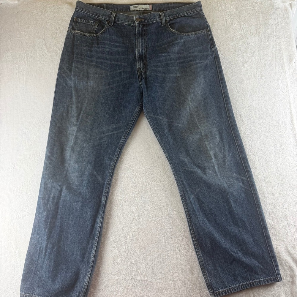 Vintage Levi's Jeans 569 Loose Straight Blue Denim Mens 38x32 Medium Wash Y2K